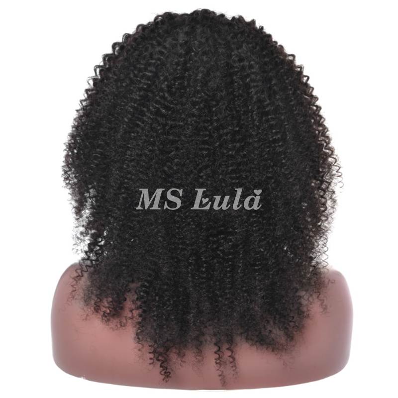 Virgin Human Hair Kinky Curly U Part Wigs - 图片 4